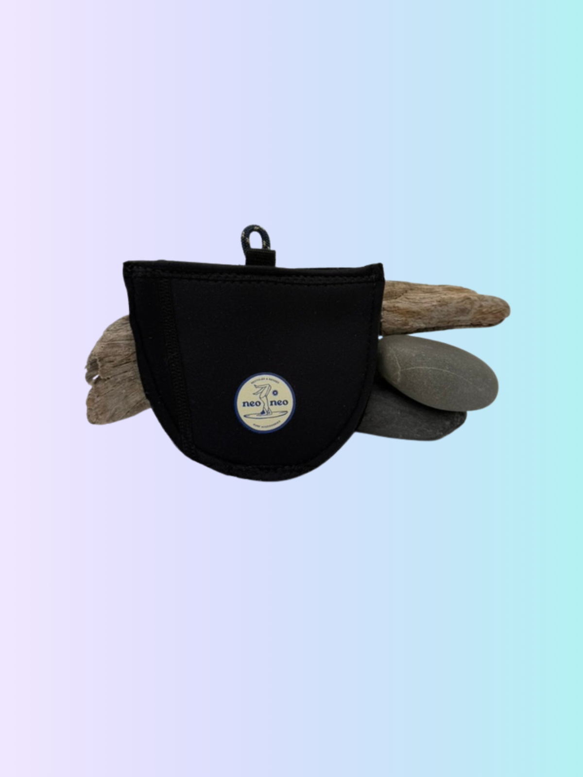 Recycled neoprene velcro pouch