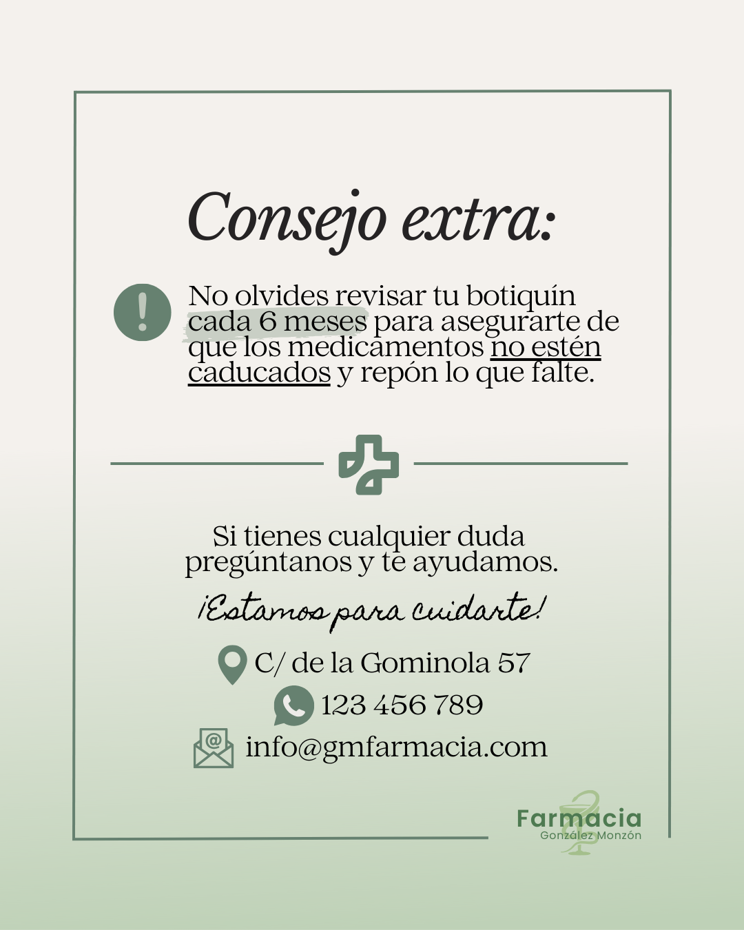 Farmacia González Monzón nos da consejos en este post sobre cómo mantener un botiquín en buenas condiciones