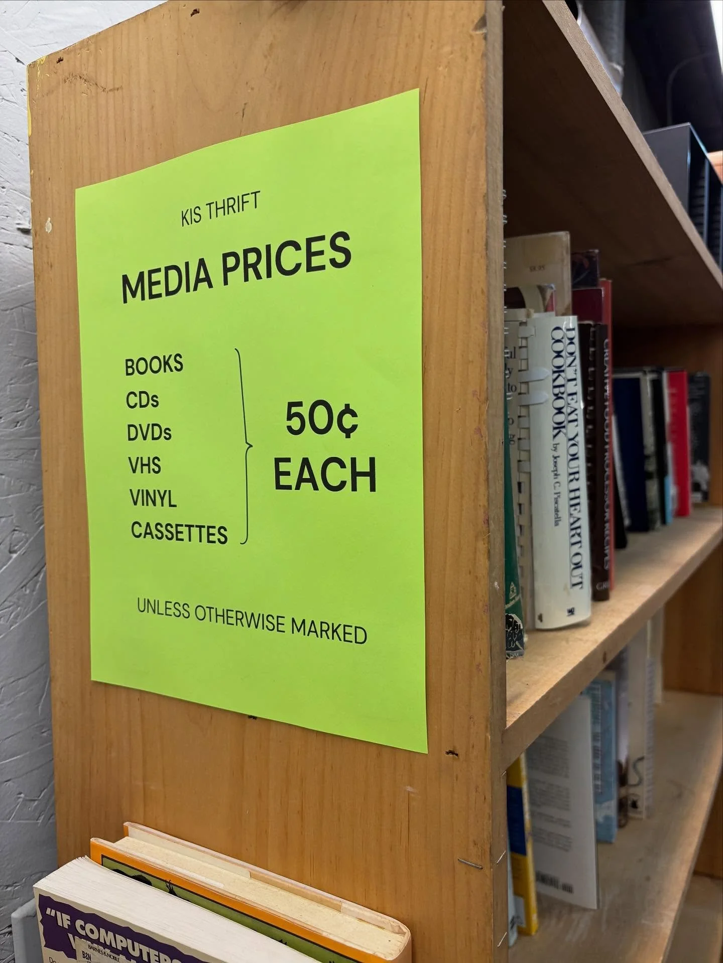 Life update: Books, CDs, DVDs, VHS, vinyl and cassettes are now just 50 cents each 🤯 (⭐️unless otherwise marked⭐️)