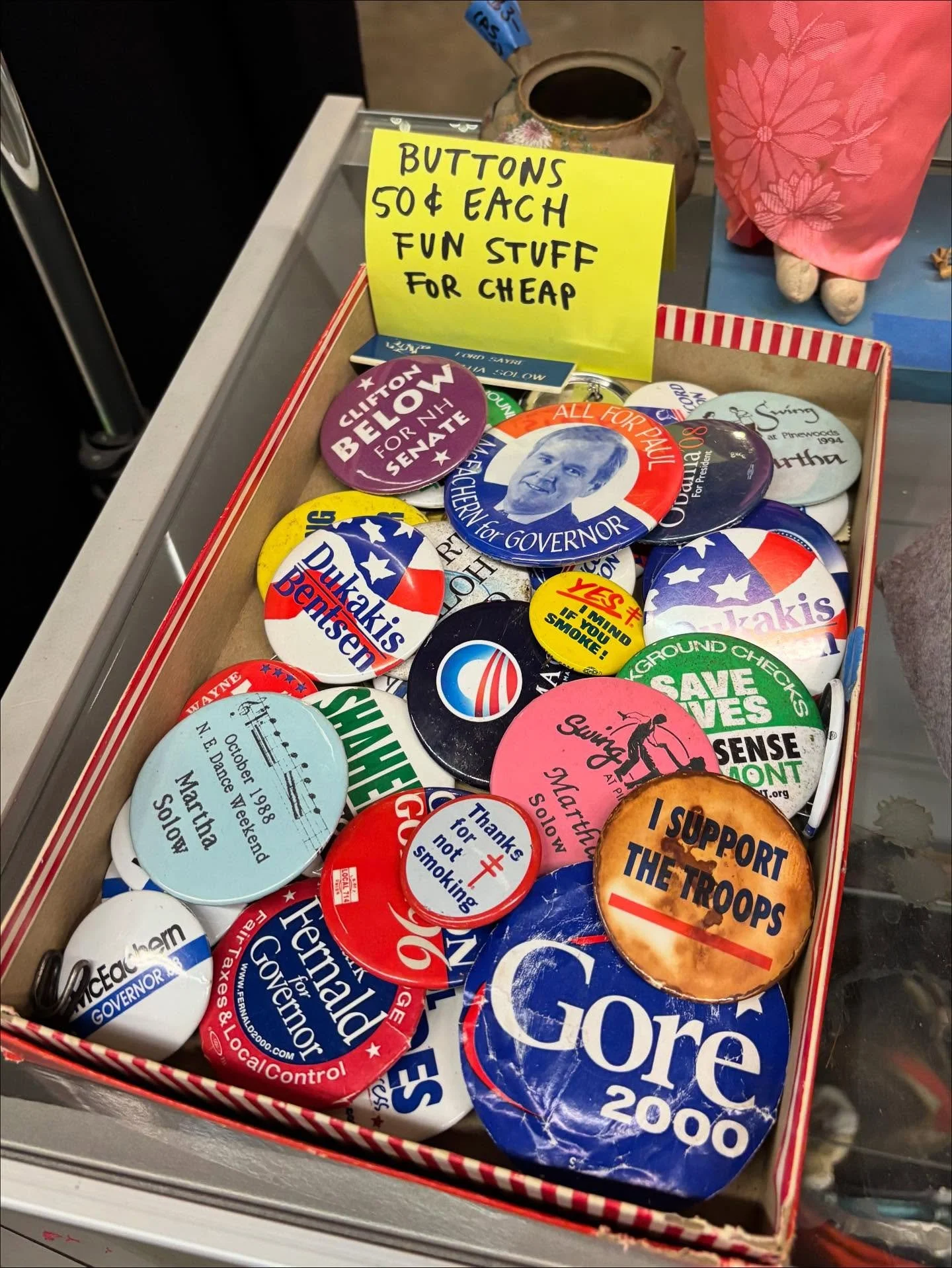 Happy end of daylight saving time or whatever. Come mask the effects of your seasonal affective disorder with a little treat at KIS Thrift!!! Sunday 10 AM to 4 PM - see you in Wilder