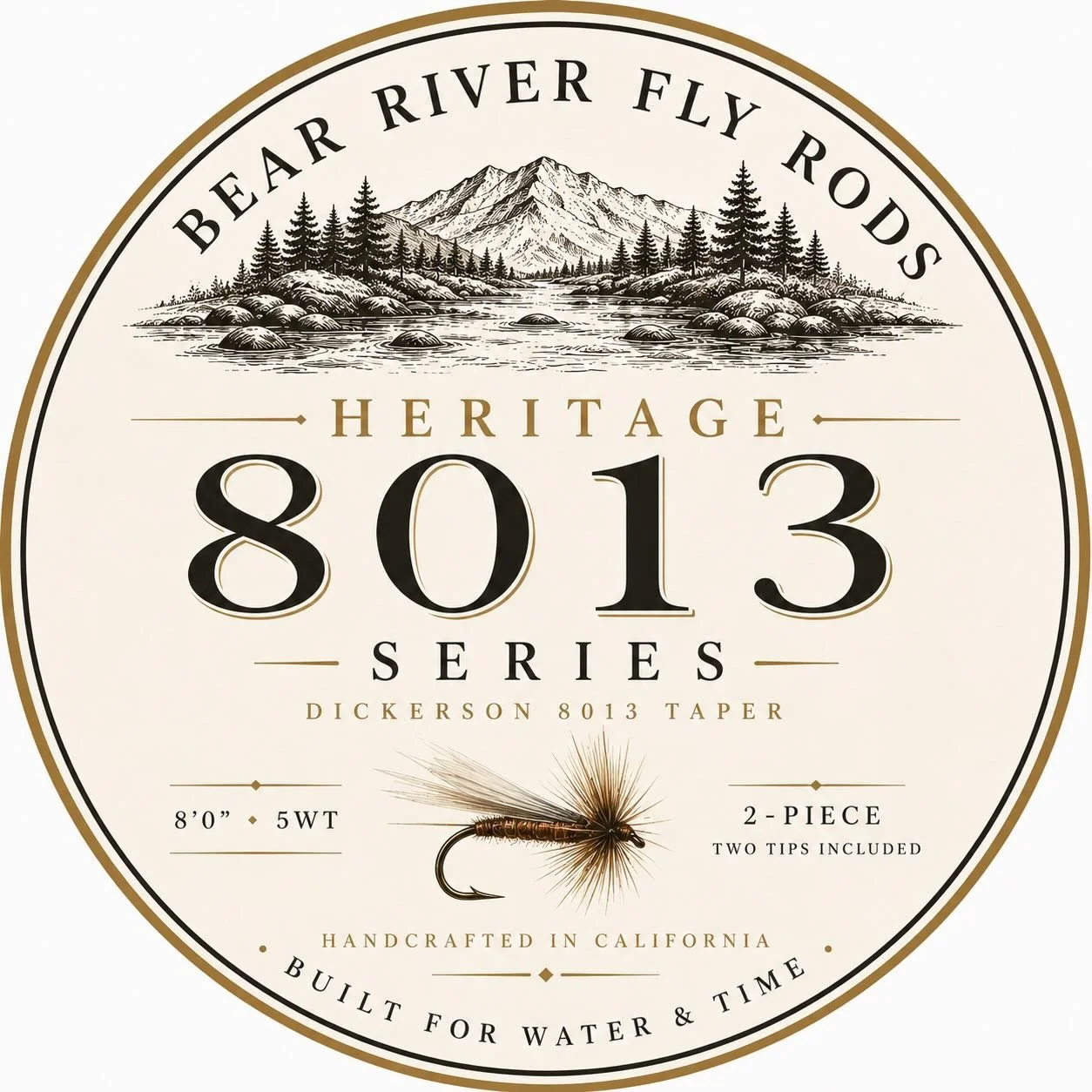 Introducing the Heritage 8013 Series 
A tribute to one of the most revered bamboo fly rod tapers ever created: the legendary Lyle Dickerson 8013.

Handcrafted in the Sierra Nevada foothills, each rod in the series is built as an 8&rsquo;0&rdquo; 5wt 