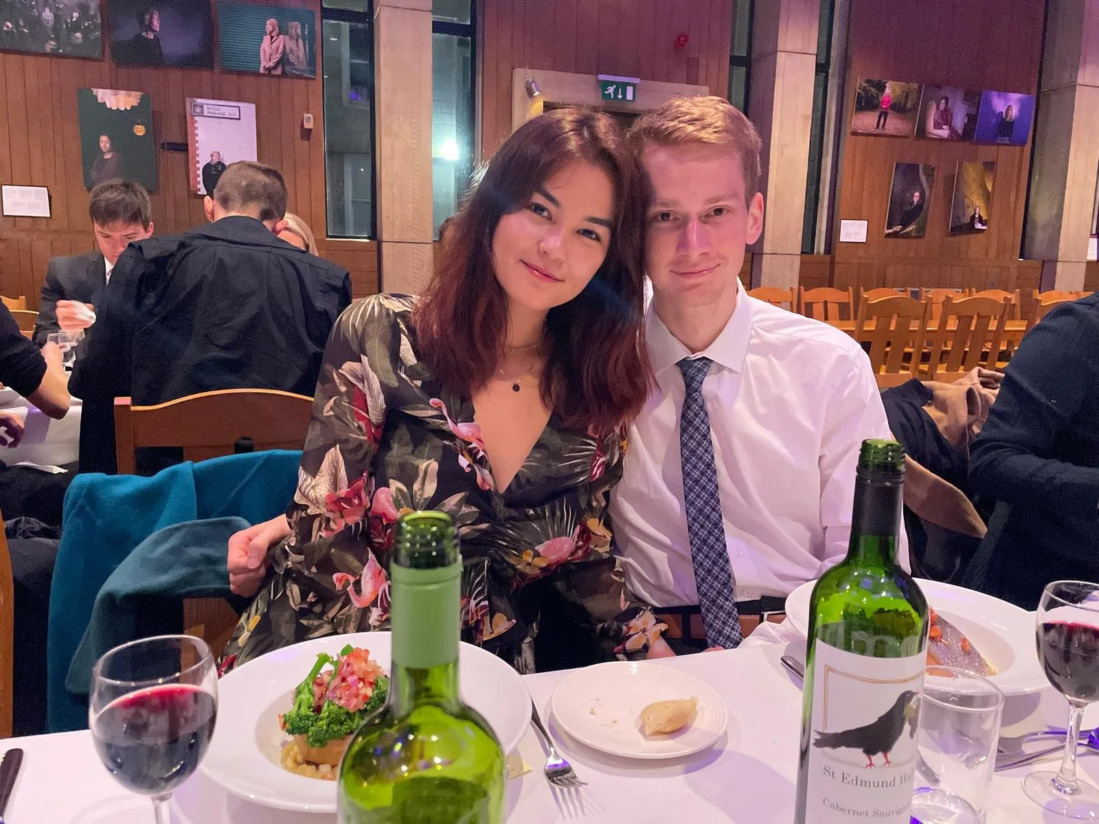 Oxford, 2022. Formal dinner at Teddy (where Canfer ate yet another plate of butternut squash). 