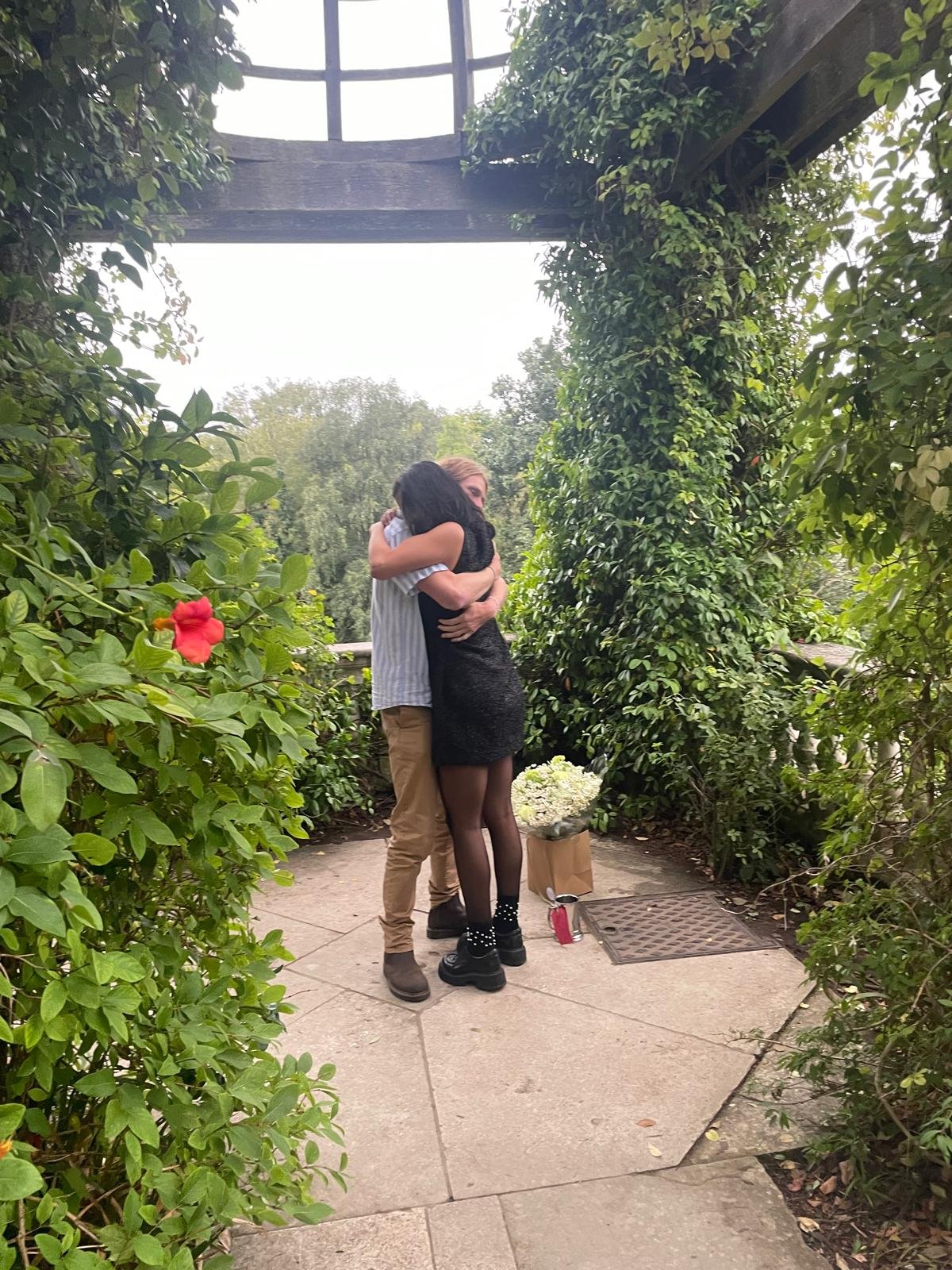 London, 2024. Right after the proposal at the Pergola. 