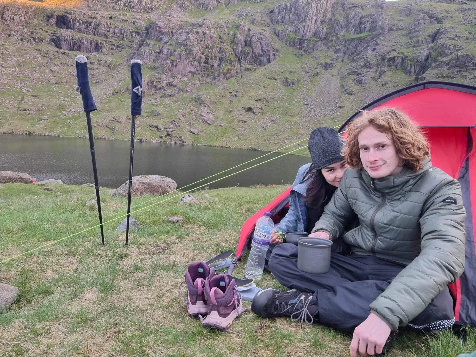 The Lake District, 2024. Note the socks. 