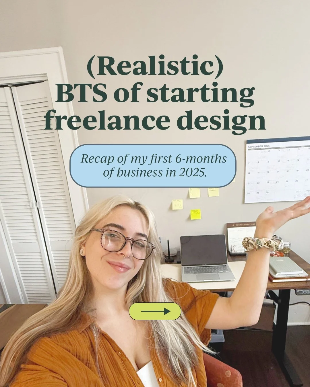 Six months in, I&rsquo;m learning that sustainability is a creative choice. I&rsquo;m choosing fewer, fuller projects, kinder timelines, and more honest conversations&mdash;with clients and with myself. If you needed a sign to give yourself space to 