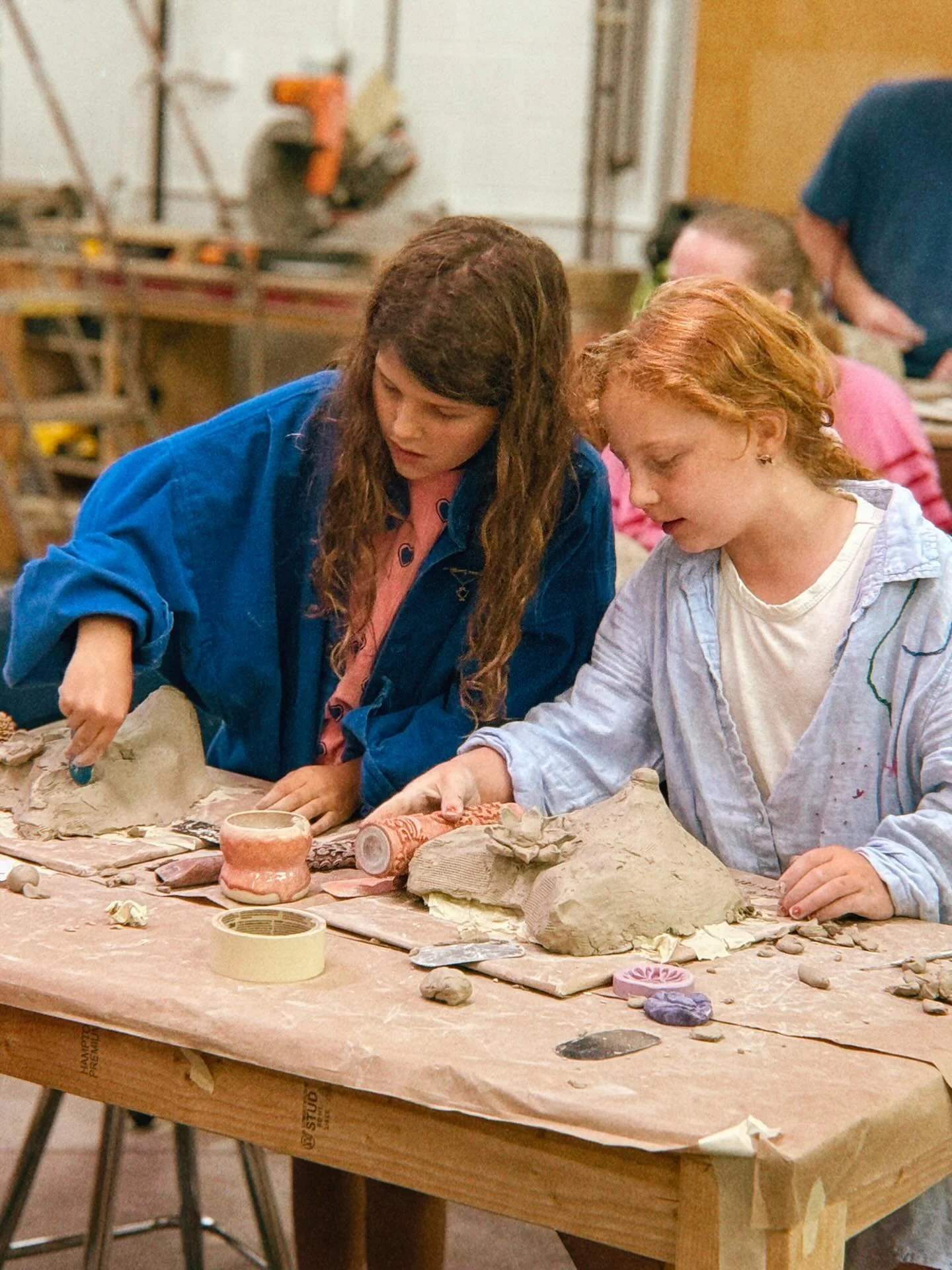 Amazing group of folks for our spirit animal mask making event last night (pumpkin event today!). Items will be fired during our First Friday art walk Raku event, October 3! There will be so many amazing things coming out of the fire, be sure to stop