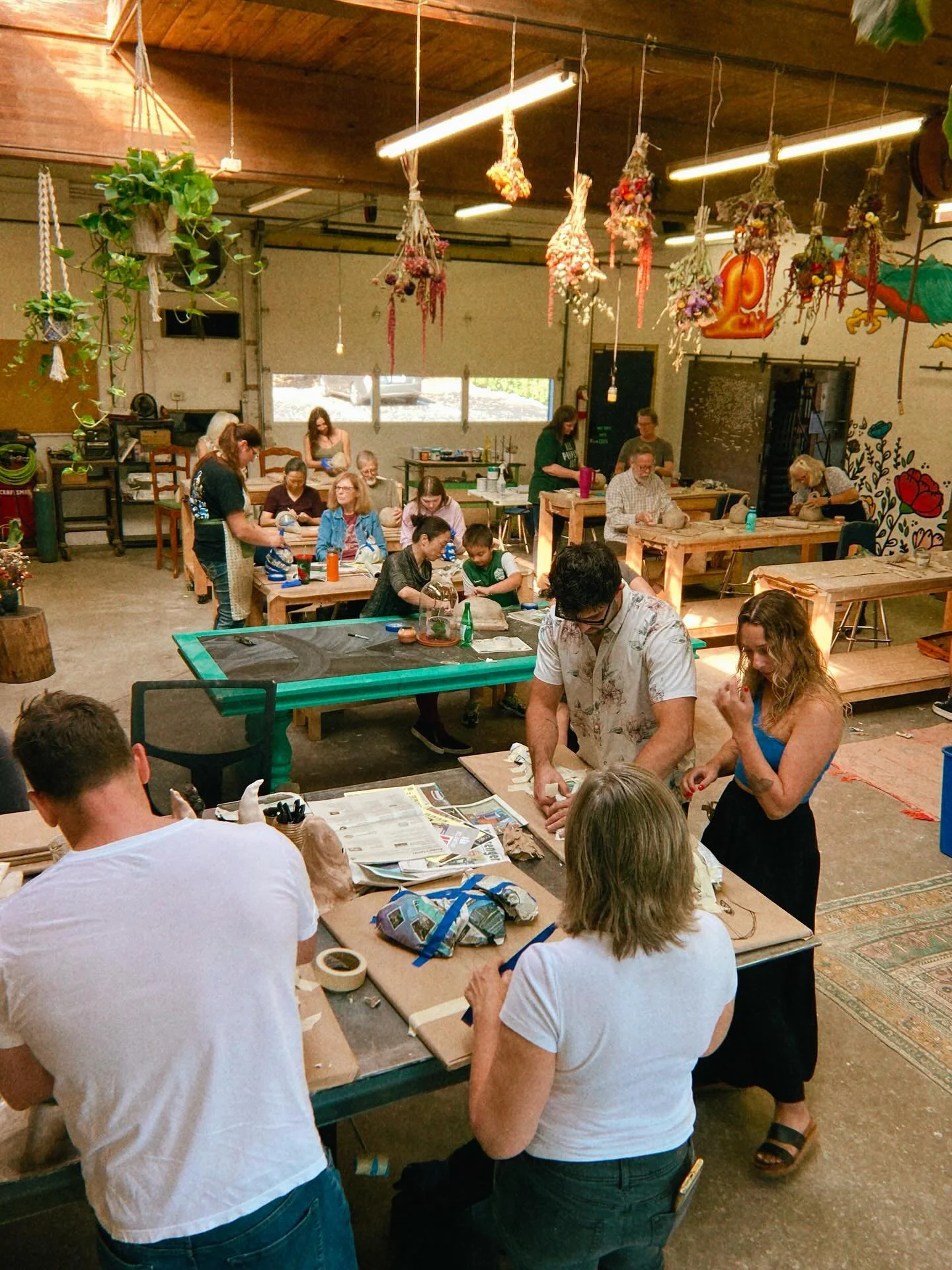 Pumpkins and masks and ghosts, oh my!
Every month, we will be announcing new classes like these- a two hour chunk for you to come and get dirty, and then return for a Raku firing on the first Friday of the following month! Plus, some tableware and no