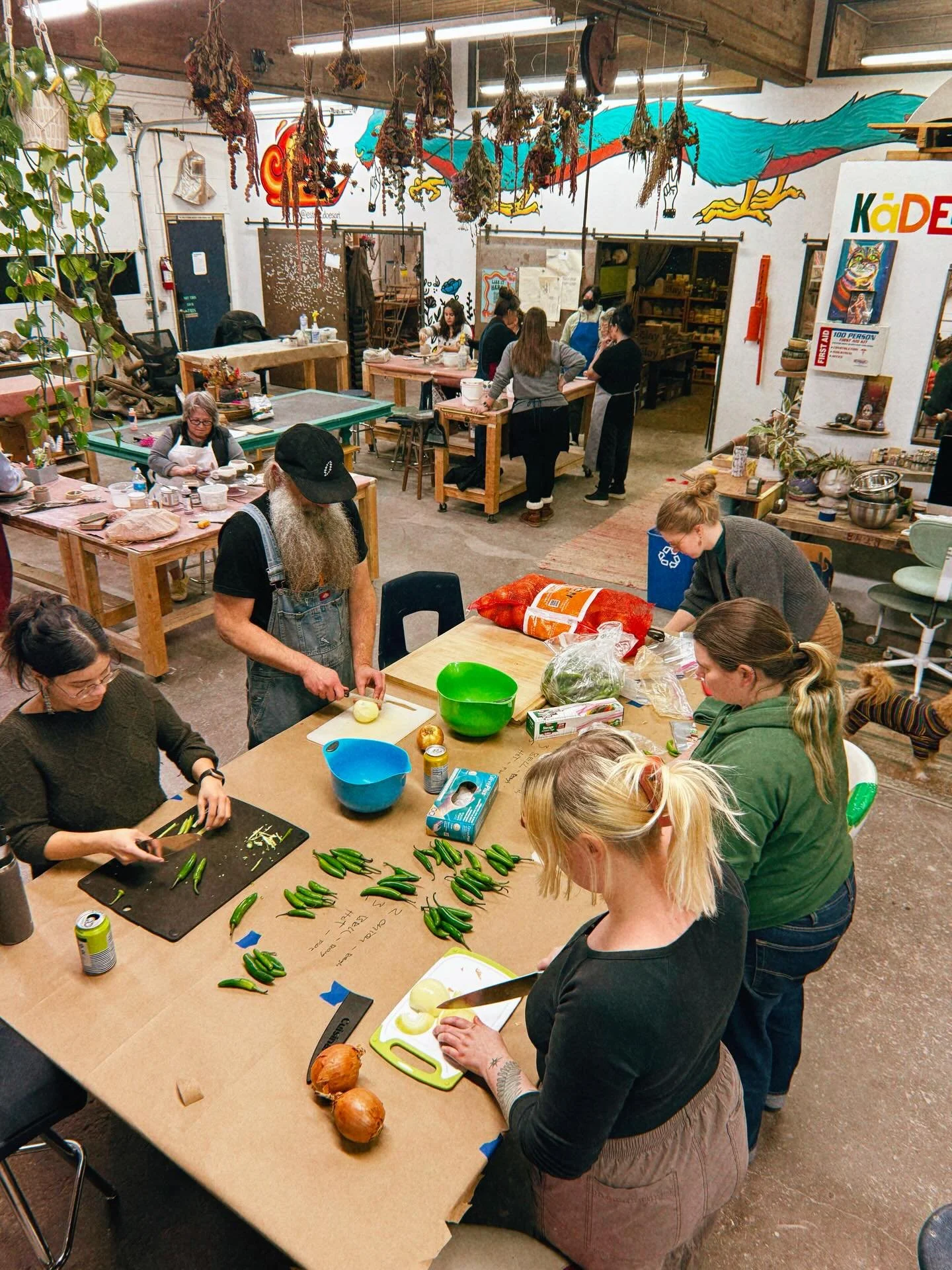 Tonight, &ldquo;work-in-progress&rdquo; Wednesday was prepping veggies for @vancouverdirectaction to make burritos to feed the protesters outside the ICE facility in Portland. 

There are 3x more immigrants in detention centers now, than there were i