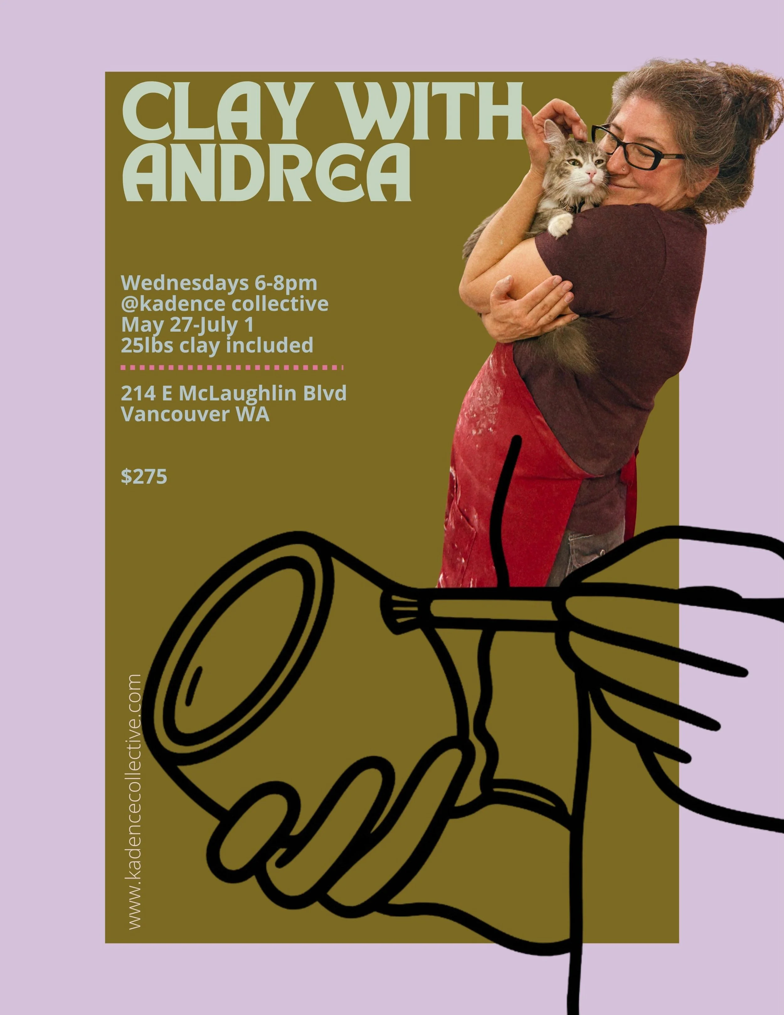 A little overwhelmed at the idea of free rein in a space with so much COOL STUFF??? Don&rsquo;t be scared- resident tai chi master and clay goddess @andrealeacarrasco has your back! Come get 6 weeks of weekly guidance and support with unlimited busin