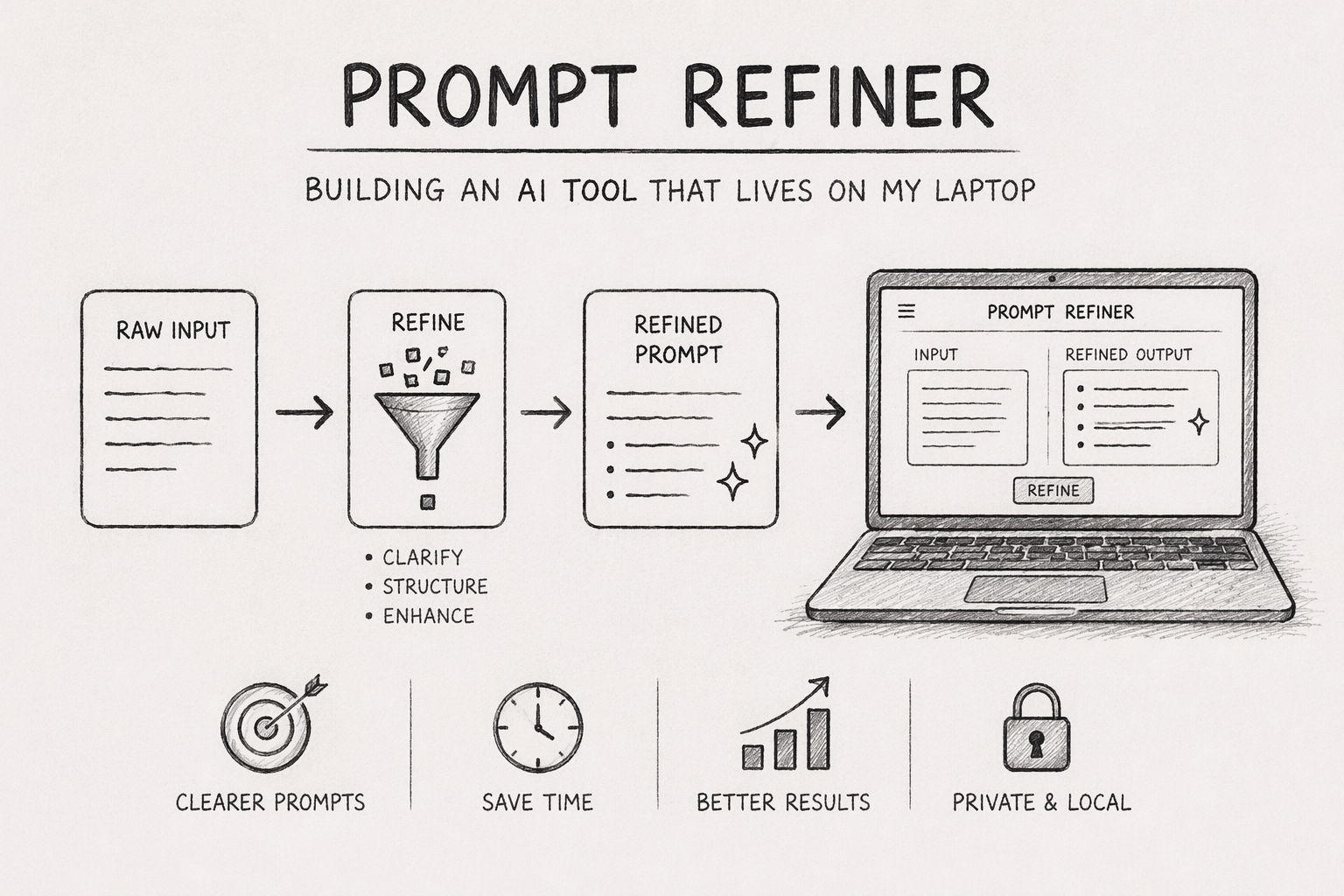 Prompt Refiner: Building an AI Tool That Lives on My Laptop