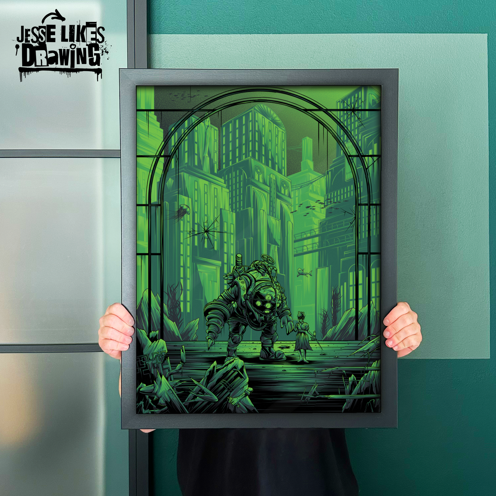 BioShock Etsy 24x18 in Frame.png