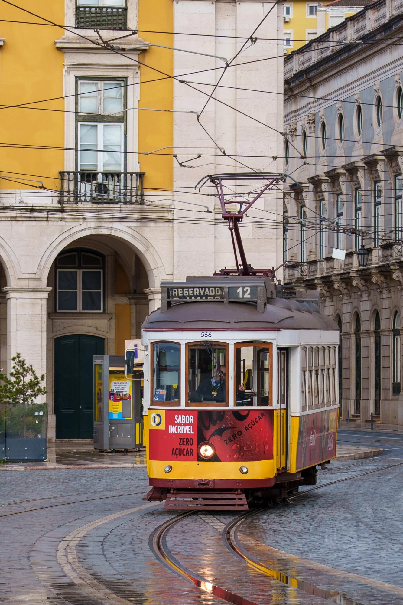 Classic tram in Lisbon Portugal