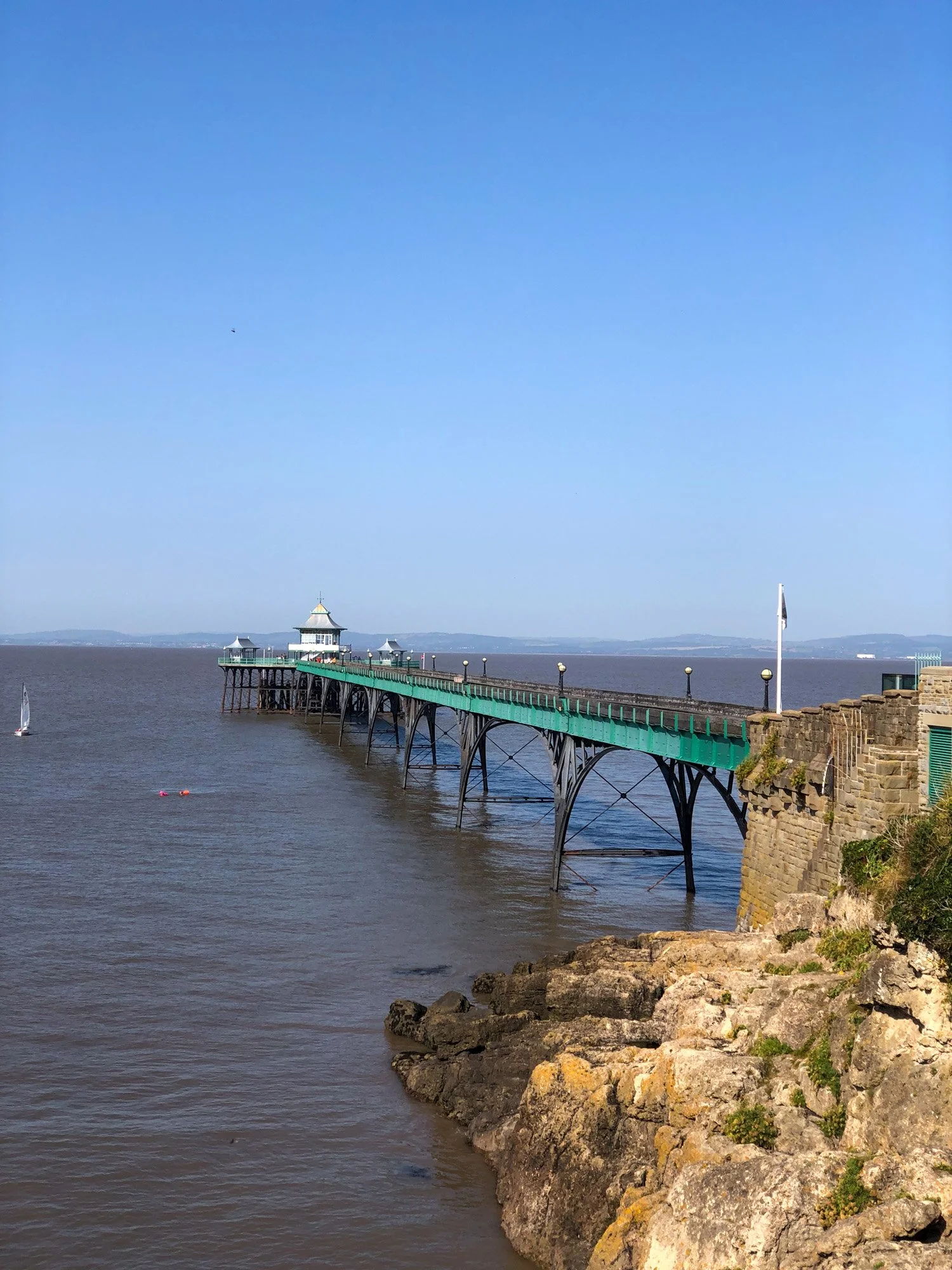 The pier at Clevedon on a sunny day