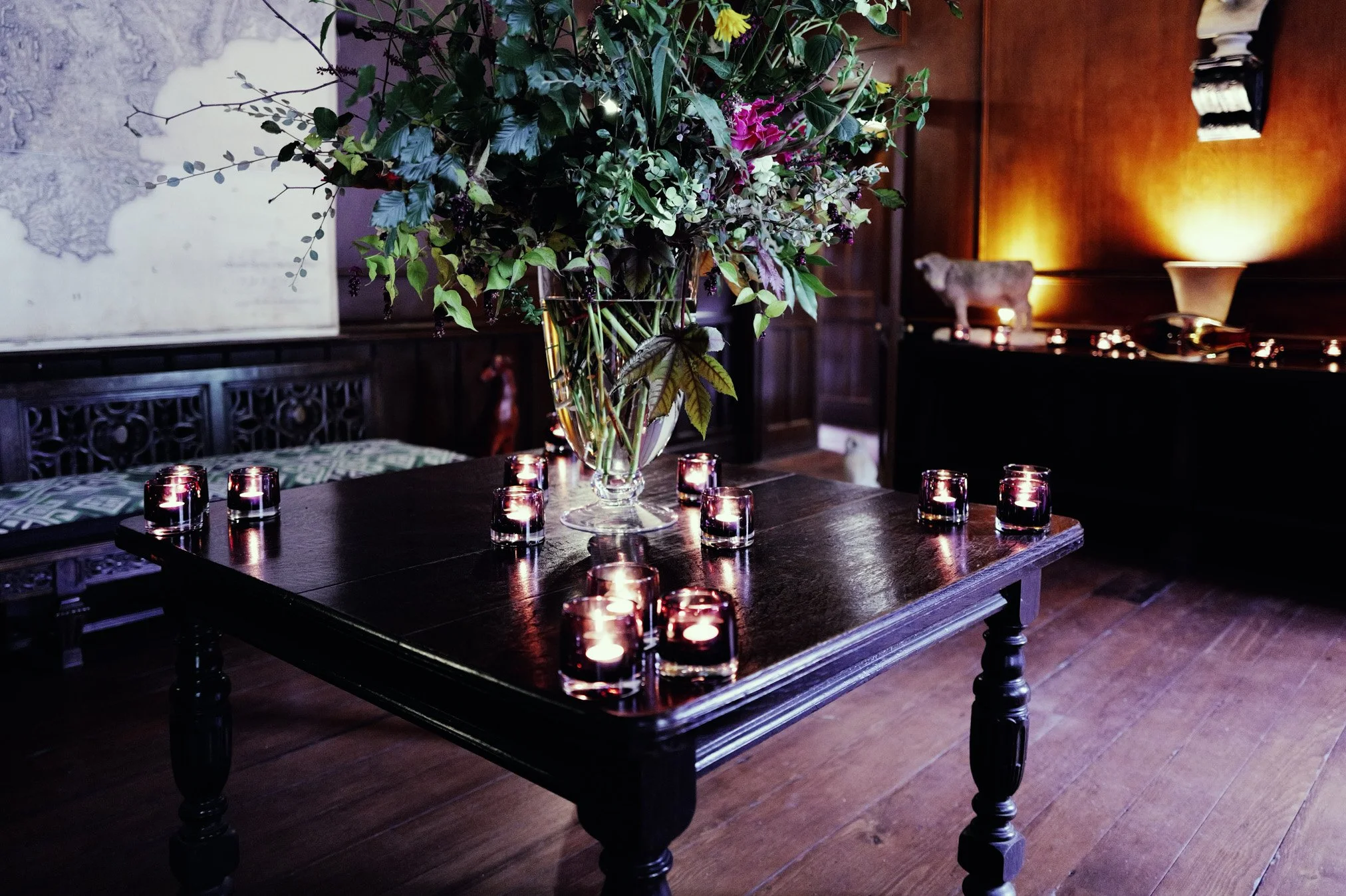 The thousands of candles around the Hotel Endsleigh building are a delight