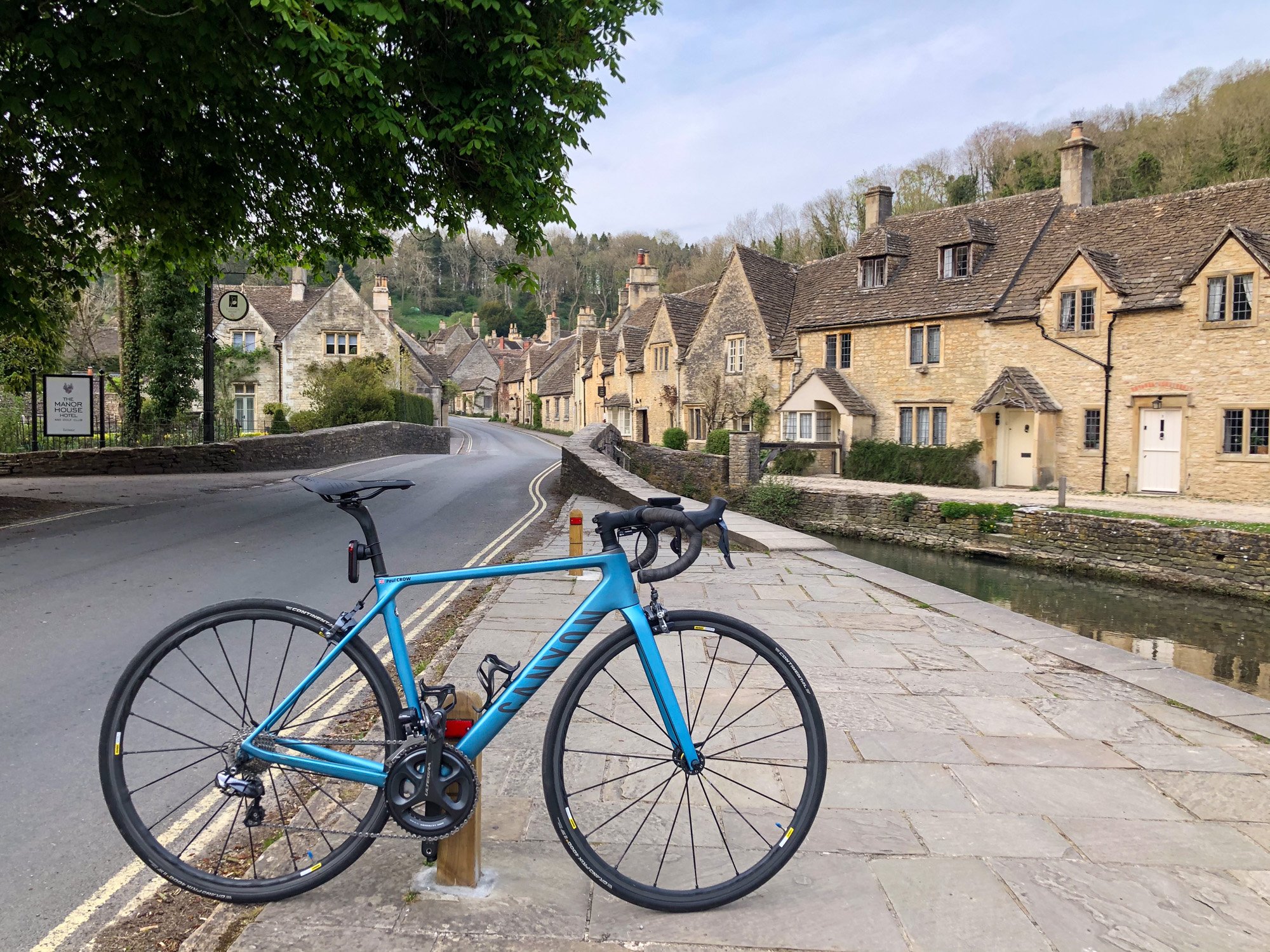 A bicycle in the Cotswold village of Castle Combe England
