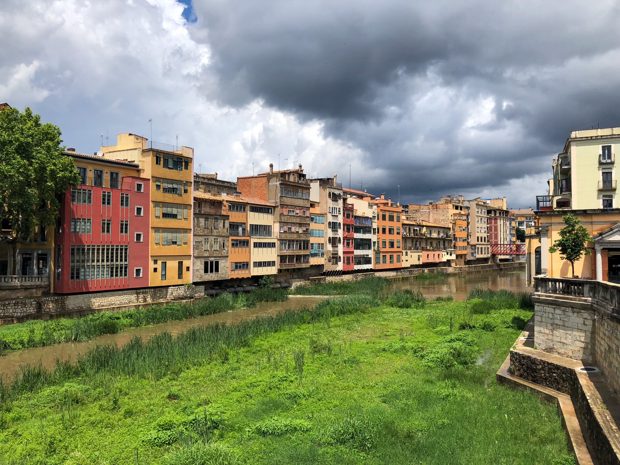 Colourful properties in Girona Spain