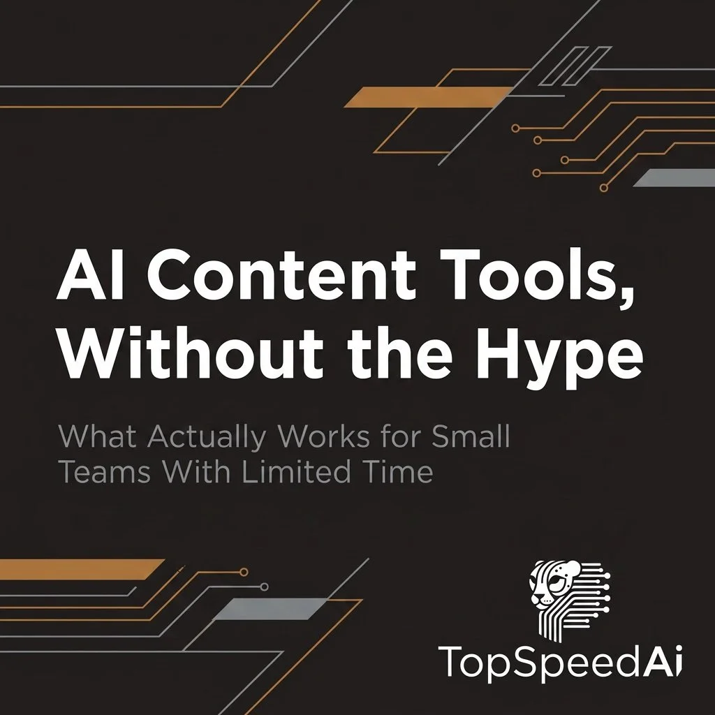 AI CONTENT TOOLS FOR SMALL BUSINESSES: A REALISTIC GUIDE ✍️🤖