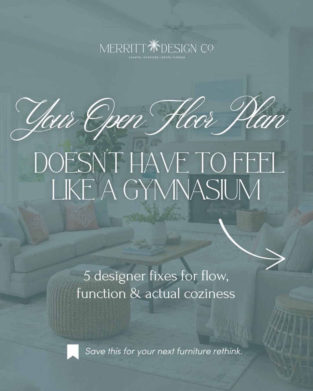 Your open floor plan shouldn&rsquo;t feel like a Costco.

If the vibes are off, it&rsquo;s probably not your furniture - it&rsquo;s the flow.

These are the simple shifts that make big spaces feel layered, cozy, and actually livable (without building