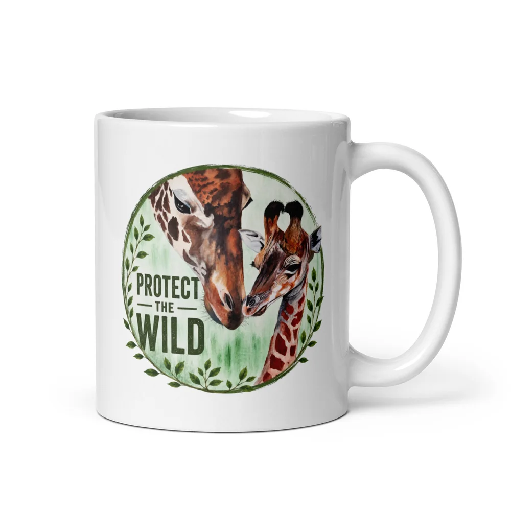 Protect the Wild Giraffe Coffee Mug