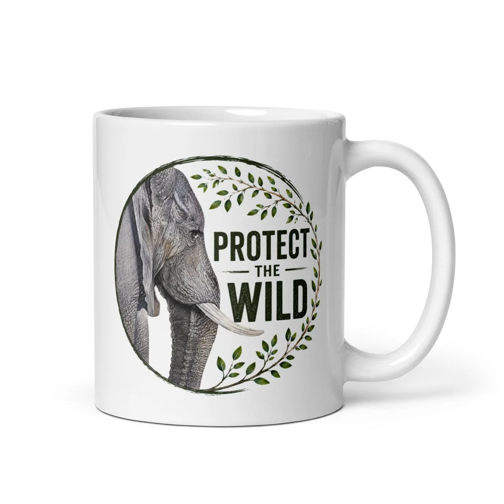Protect the Wild Elephant Coffee Mug