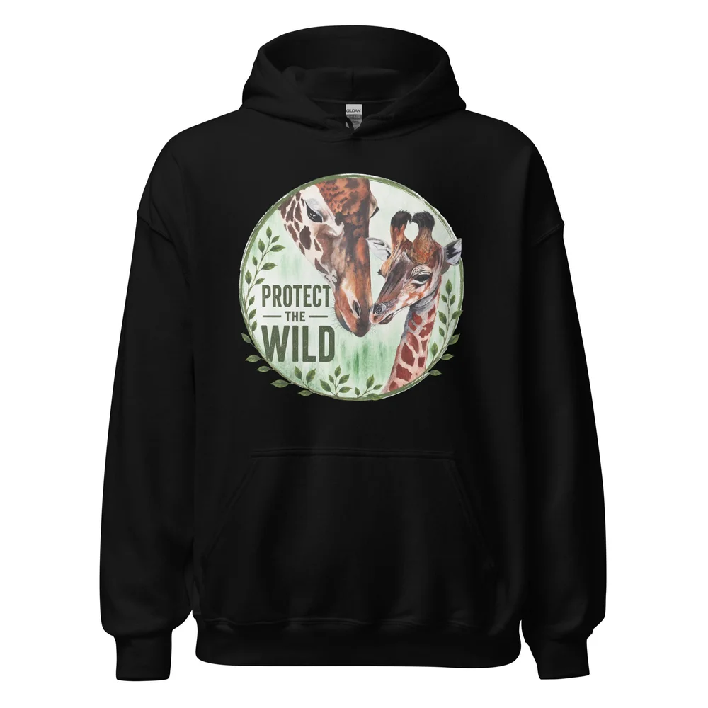 Protect the Wild Giraffe Unisex Hoodie