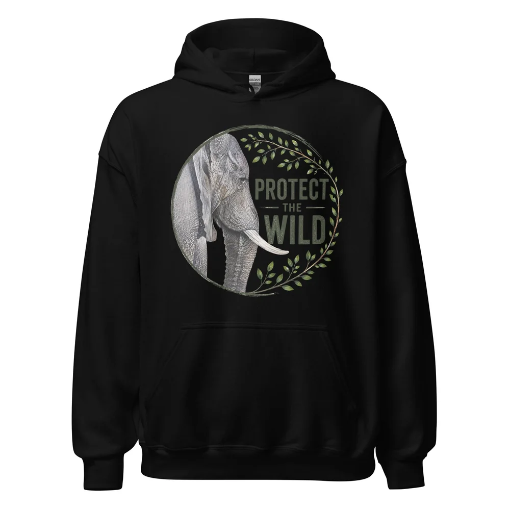 Protect the Wild Elephant Unisex Hoodie