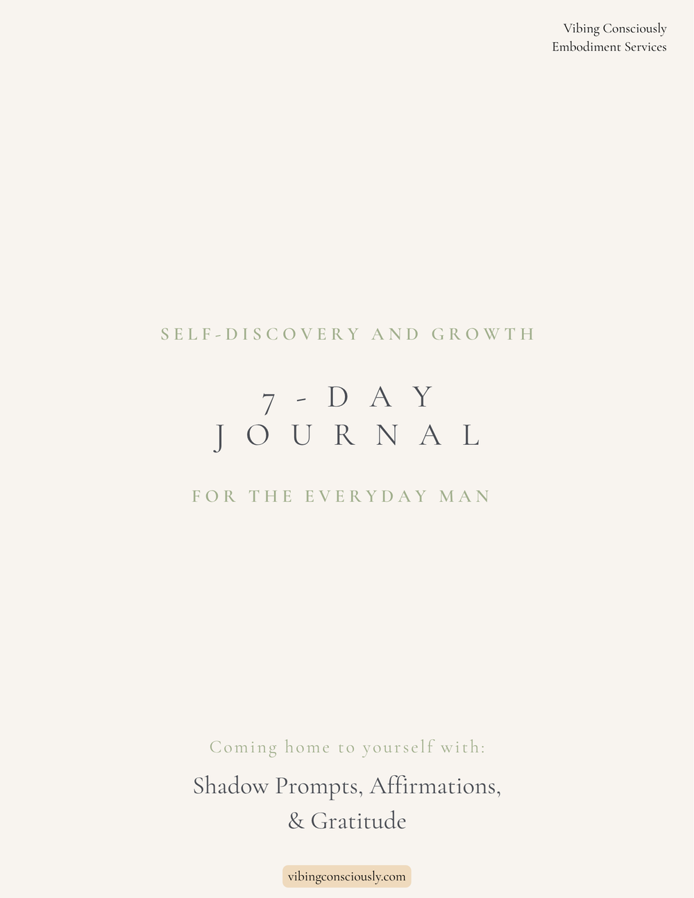 7-Day Journal for the Everyday Man
