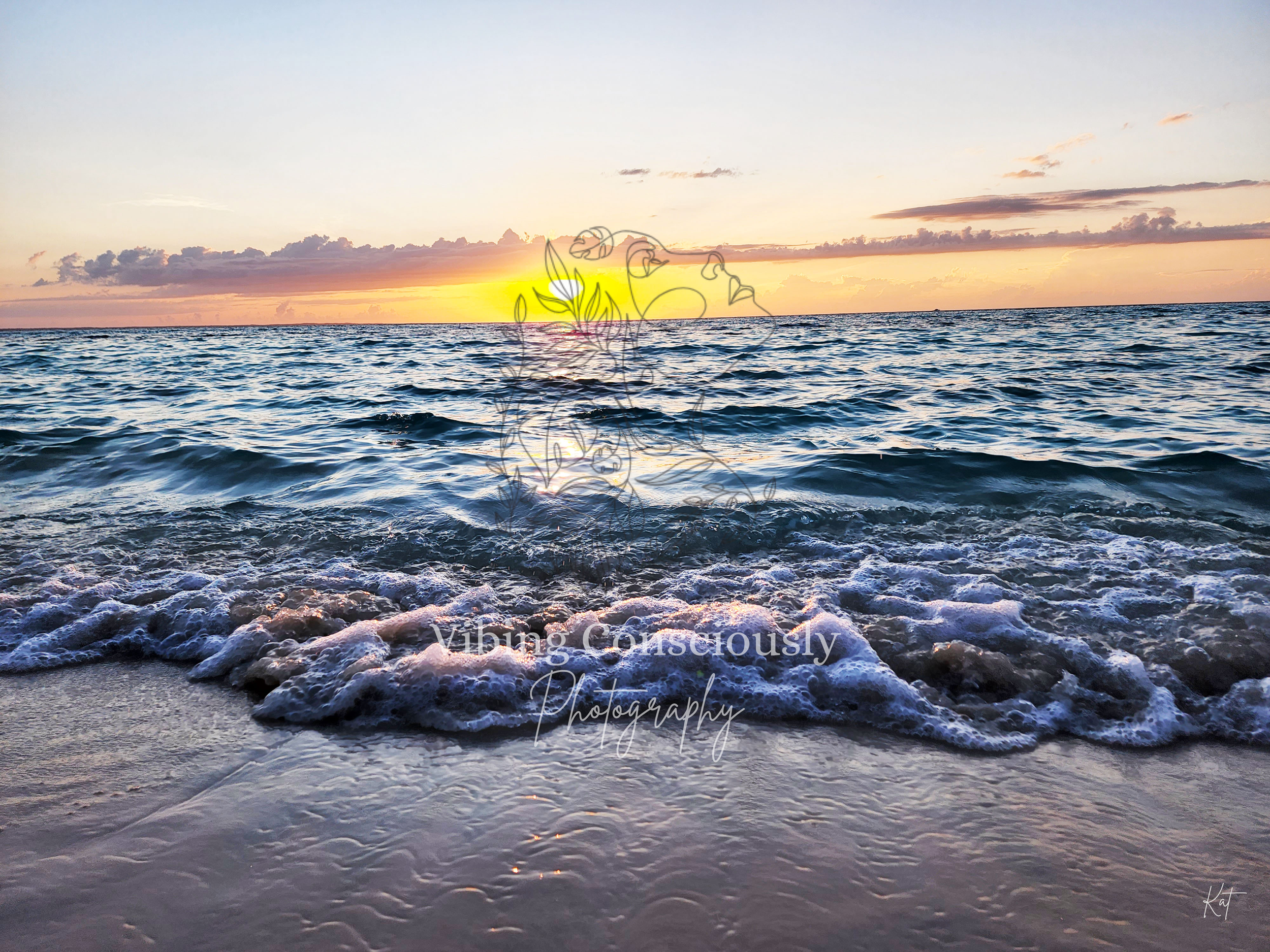 Sunset Crashes on the Caribbean