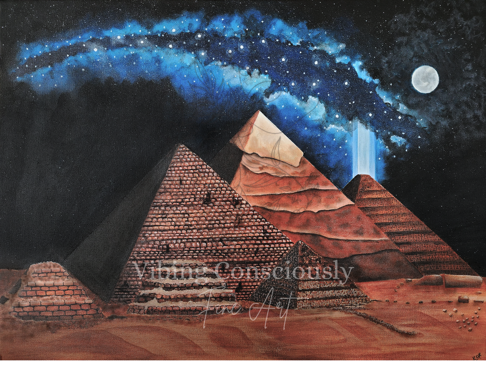 Egyptian pyramids painting — The Egypt We Know