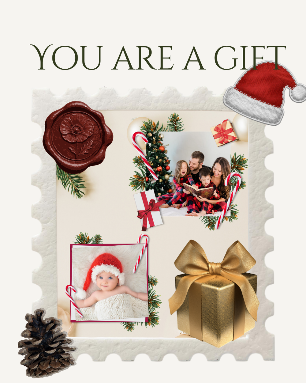 You Are a Gift scrapbooking class artwork