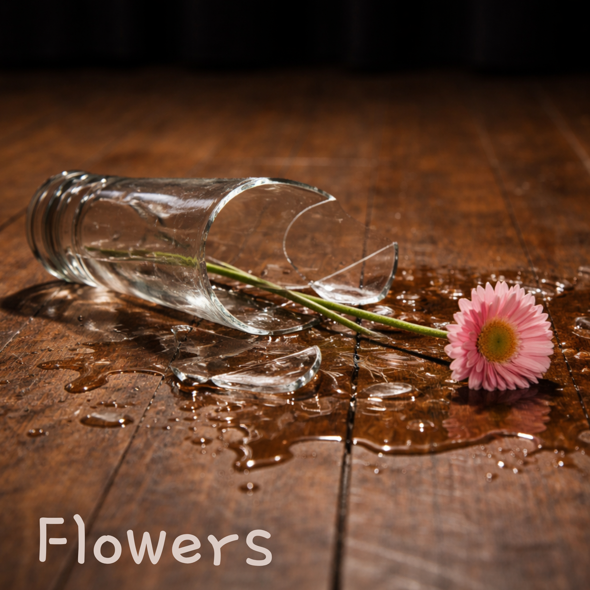 Visual for the poem ‘Flowers’ symbolizing beauty, judgment, and self-worth.