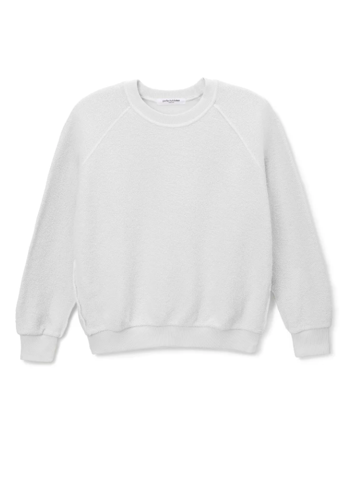 Ziggy Reverse Fleece White