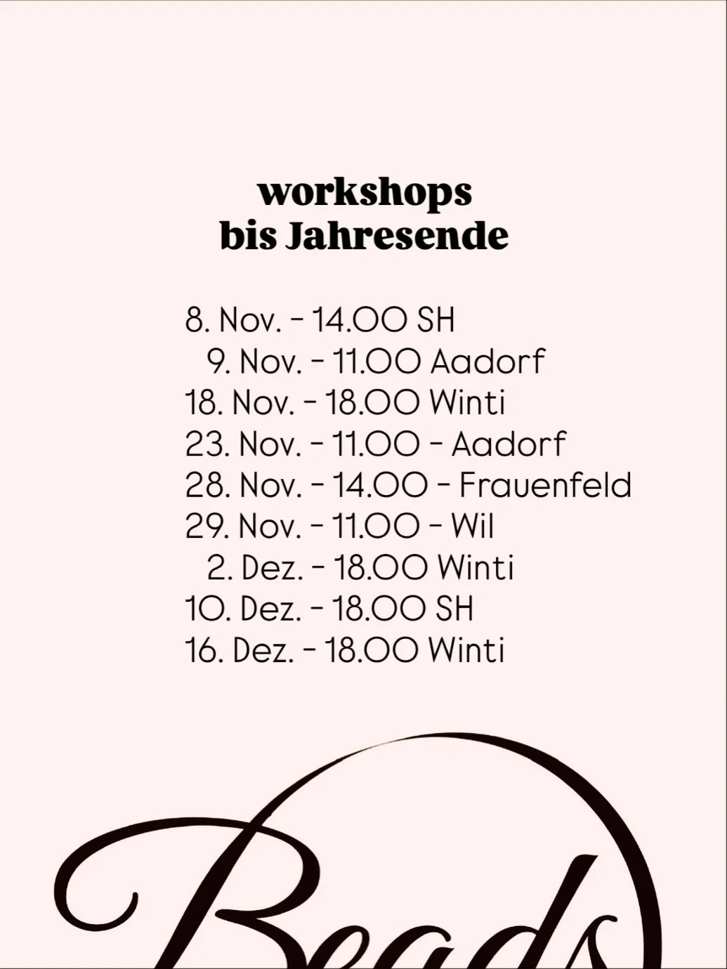 book now: www.beads-sh.com