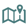 Map icon with location marker