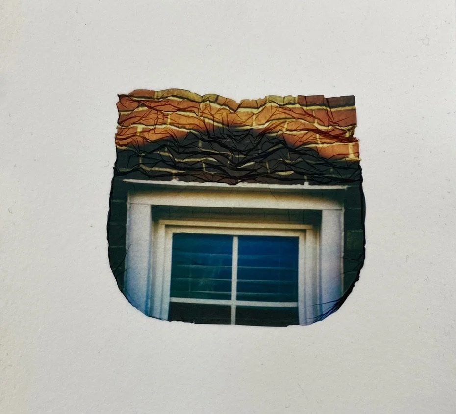 Untitled, 5.5''x5.75'', Polaroid Lift on watercolor paper, 2024
