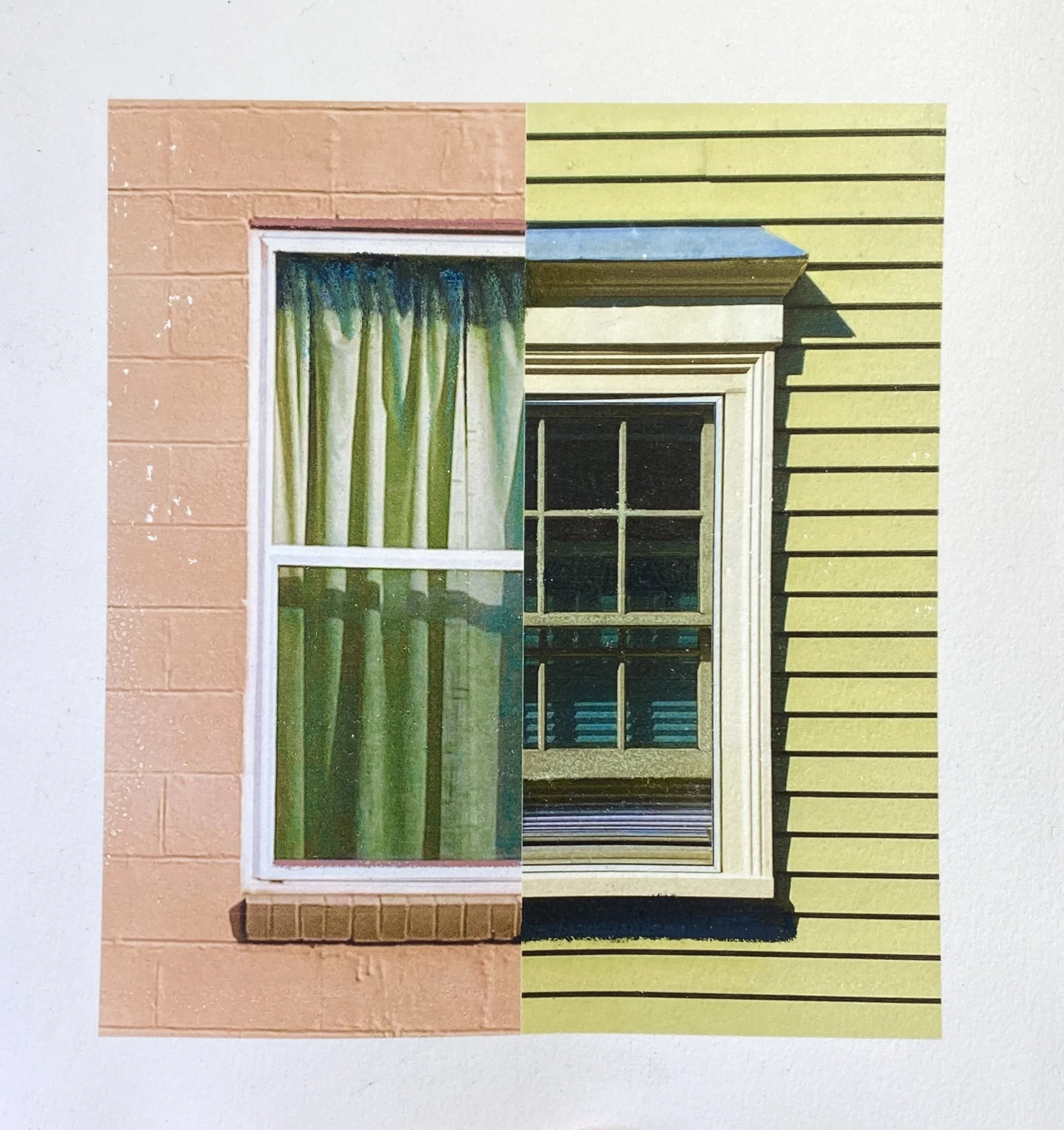 Untitled, Image Transfer and Colored Pencil on Paper, 2026