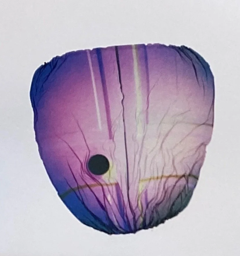 Untitled, 5''x5'', Polaroid Lift and acrylic, on watercolor paper, 2024