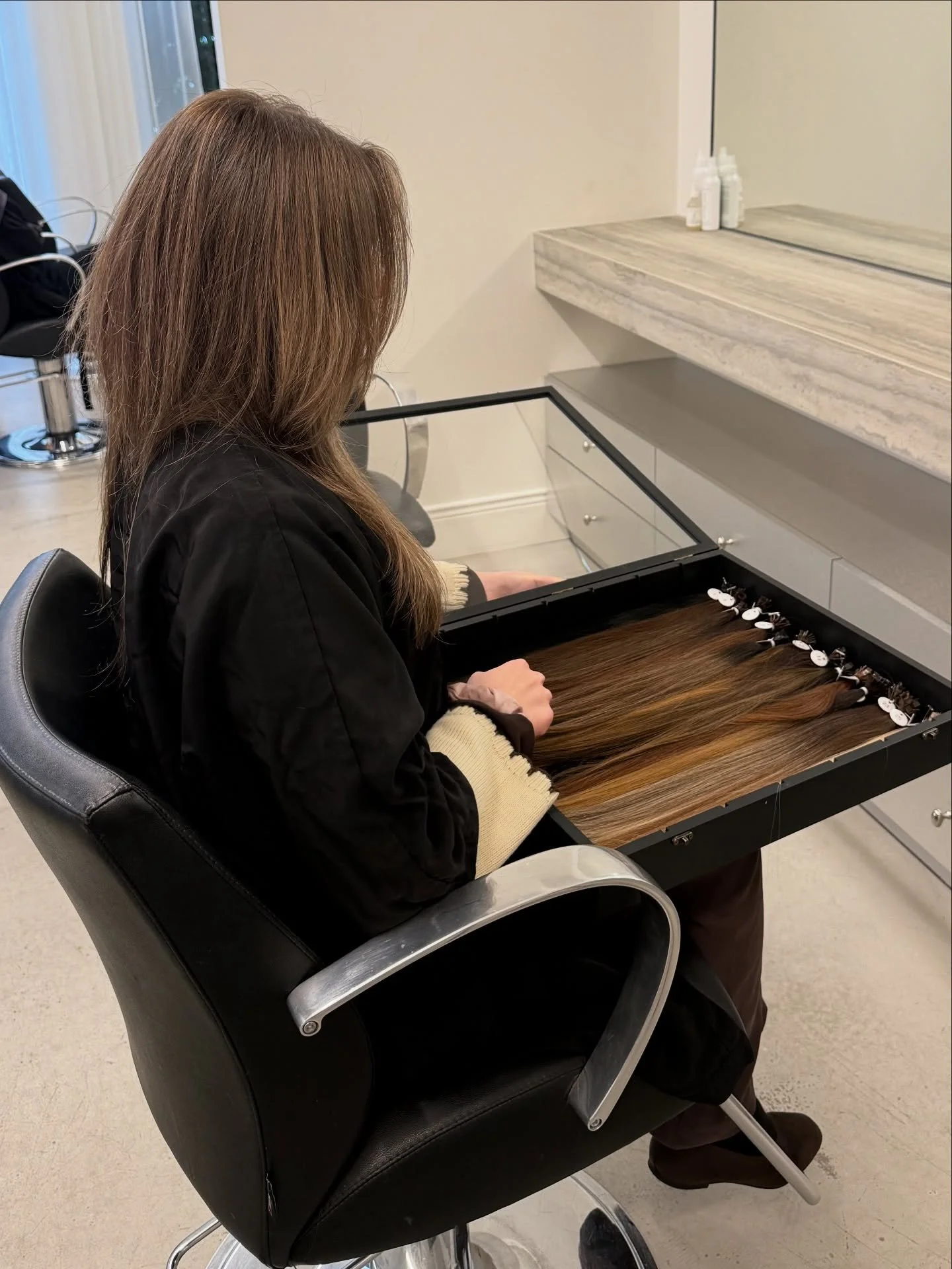 Your dream shade is waiting for you @lineonehair 

At ELEVENXIII, we specialize in LINEONE individual extensions &mdash; the most natural, customizable method for achieving that seamless, &ldquo;your hair but better&rdquo; look. Each bond is placed w