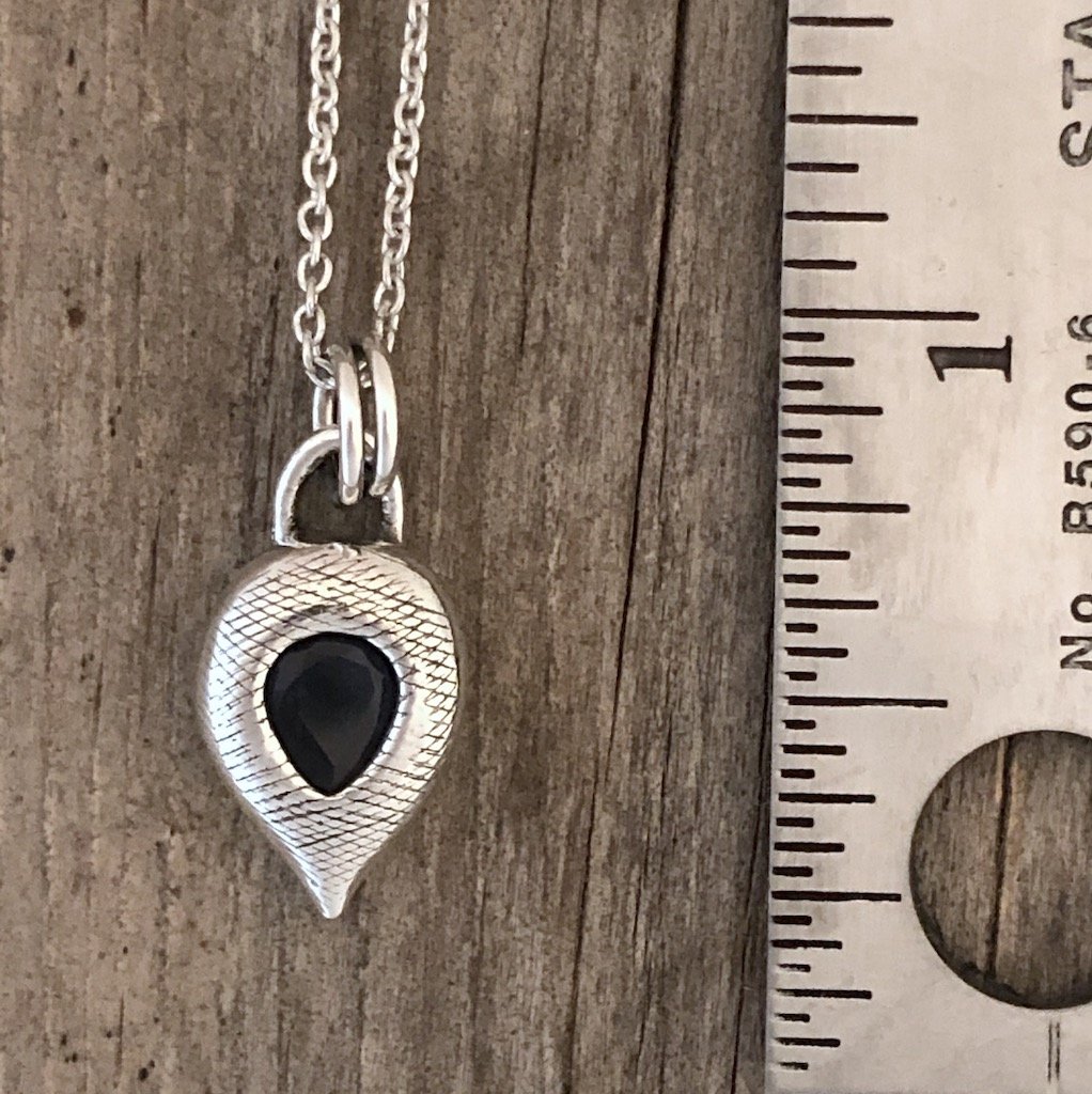Sapphire Petal Pendant
