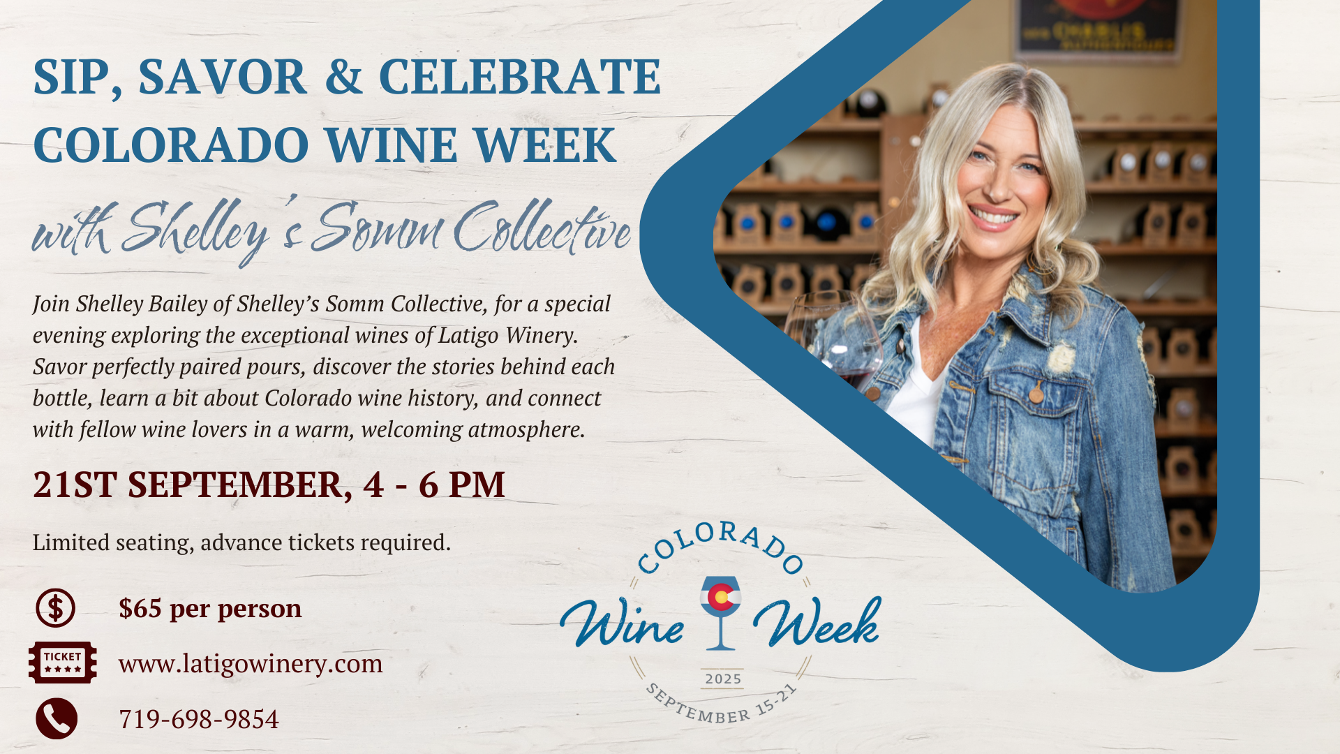 Sip, Savor and Celebrate Colorado Wine Week with Shelley’s Somm Collective