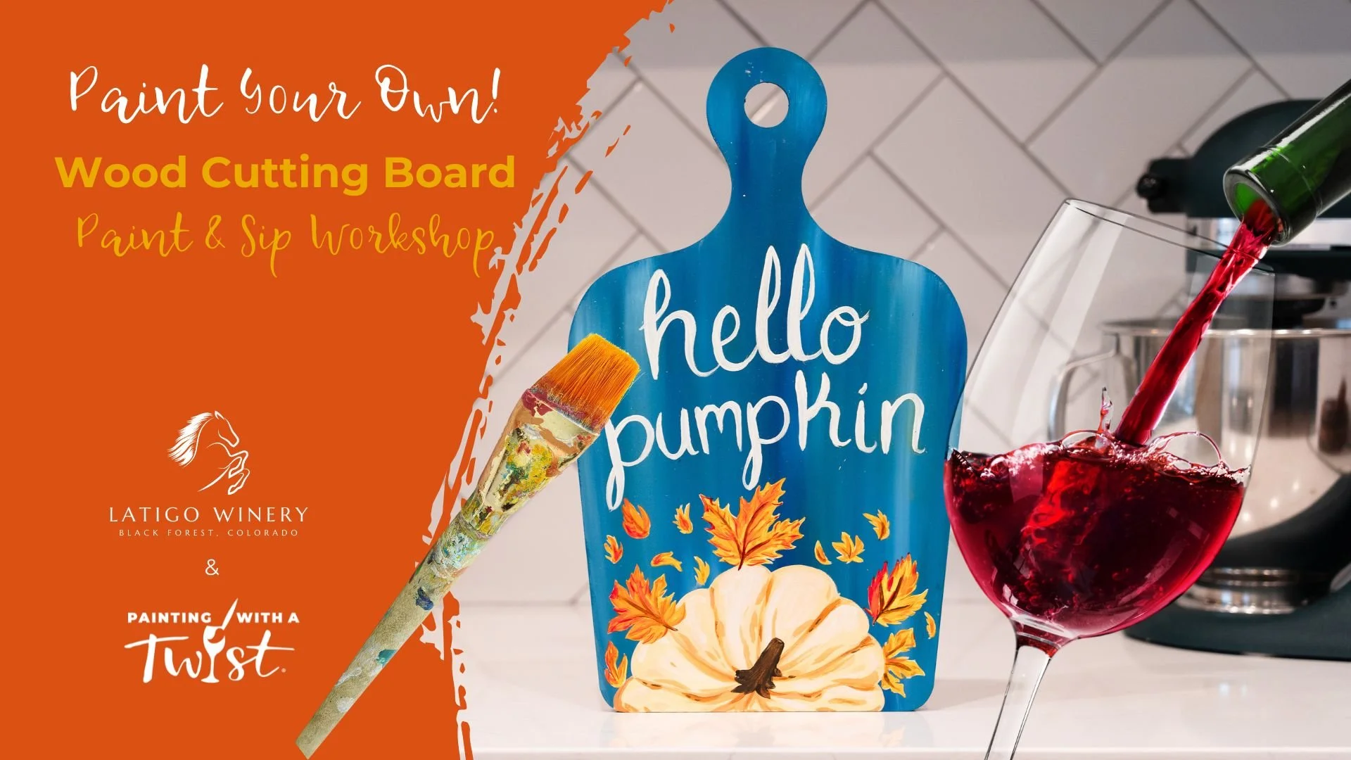 Wood Serving Board Paint Workshop