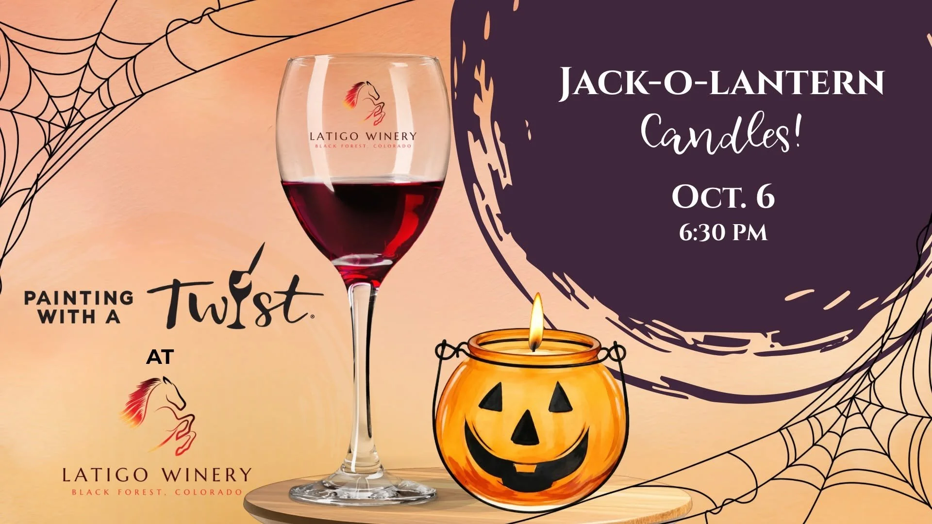 Paint n' Sip: Jack O' Lantern Candles
