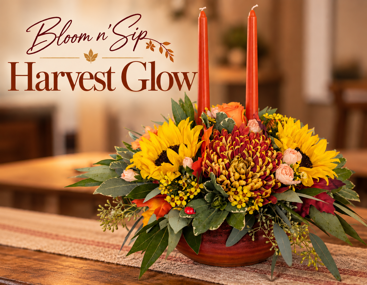 Bloom n' Sip: Harvest Glow