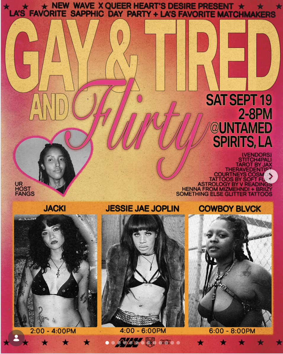 Gay and Tired (and Flirty) Day Party At Untamed Spirits