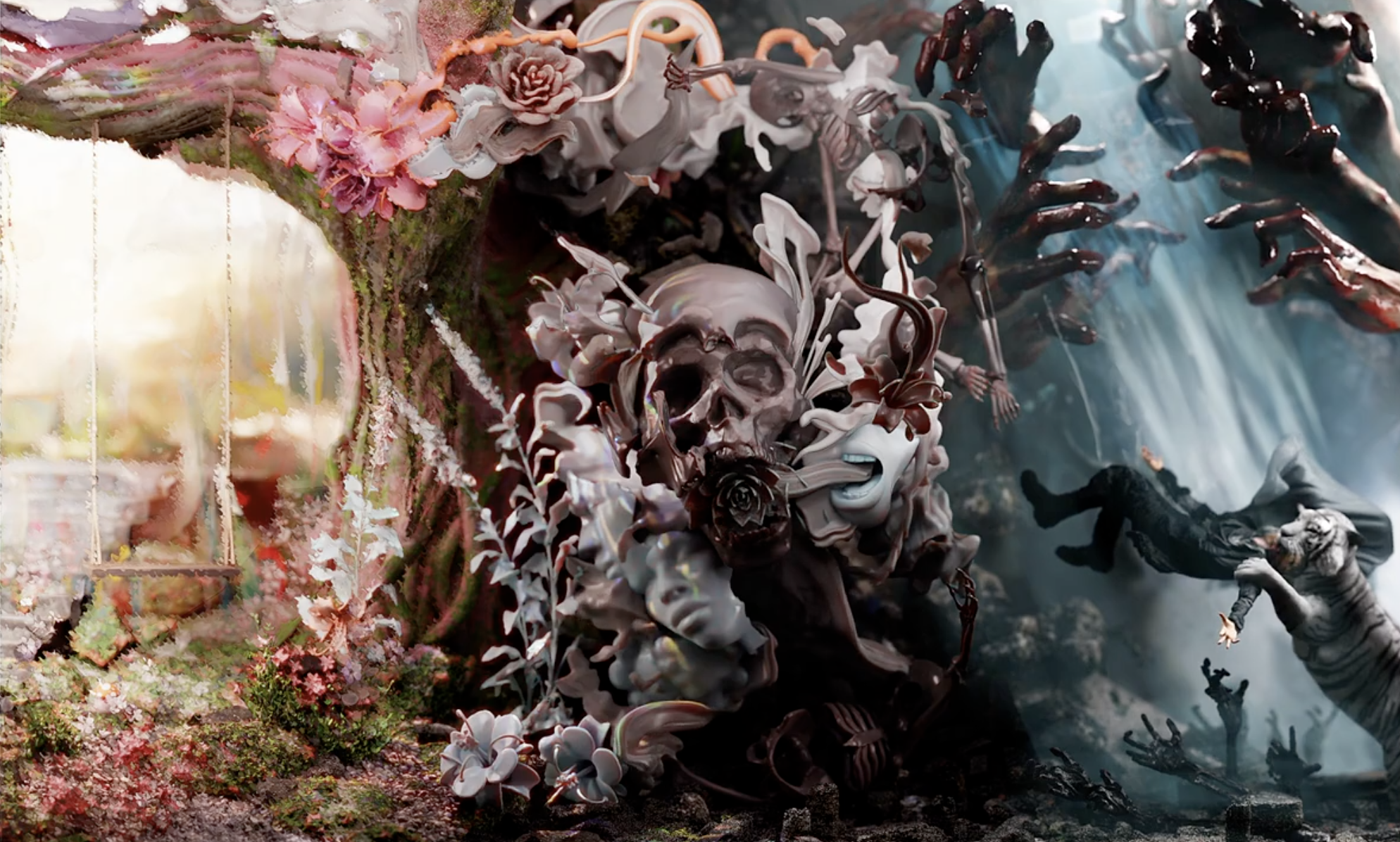 Memento Mori | in collaboration with Jessica Wiseman | by invitation, exhibited at Lobkowicz Palace, Prague, Czech Republic | 2023