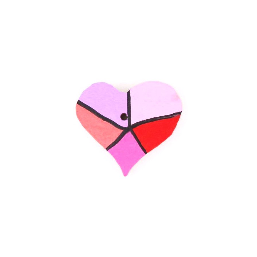 Wooden Heart Keychain