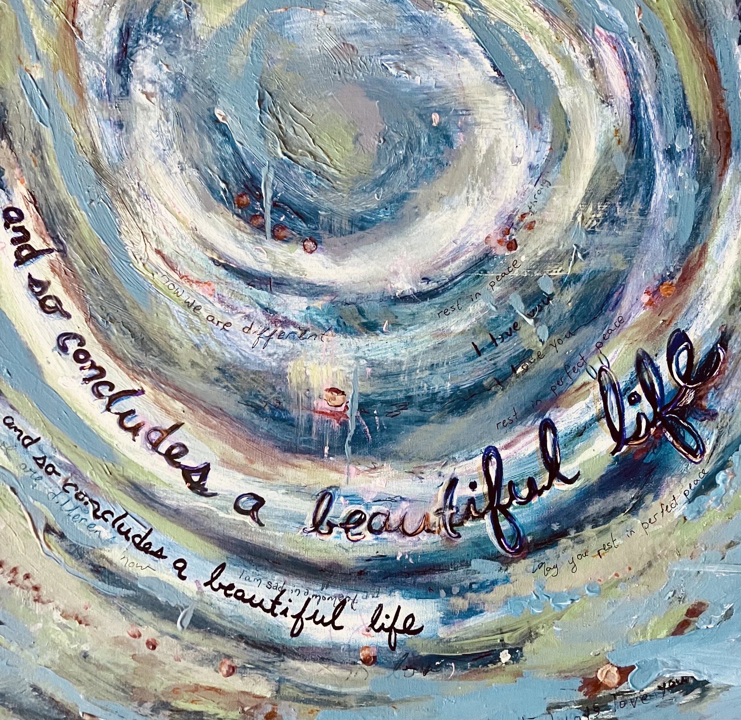 “Grief Wave” acrylic on canvas