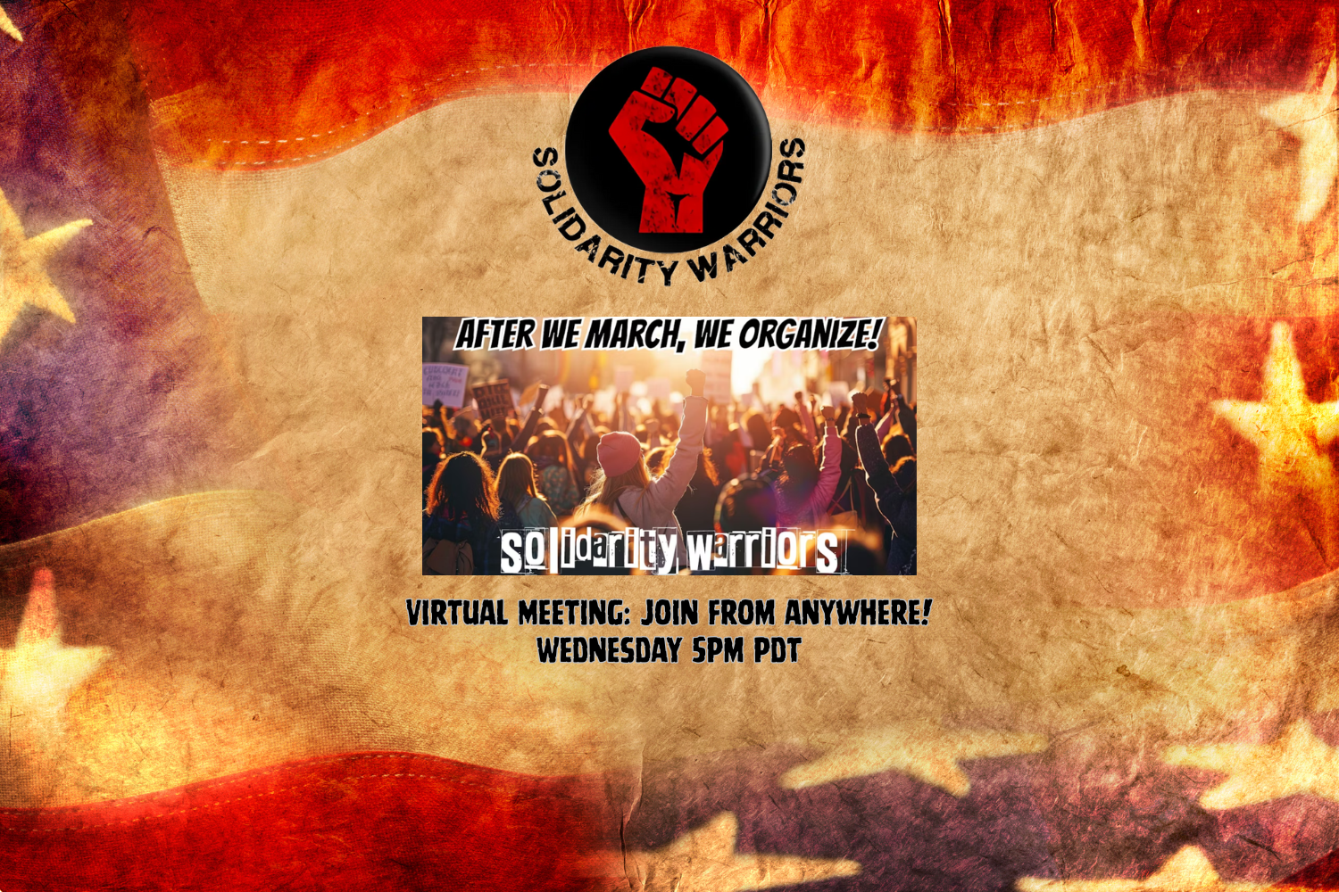 After We March, We Organize! Solidarity Warriors Indivisible Action Group