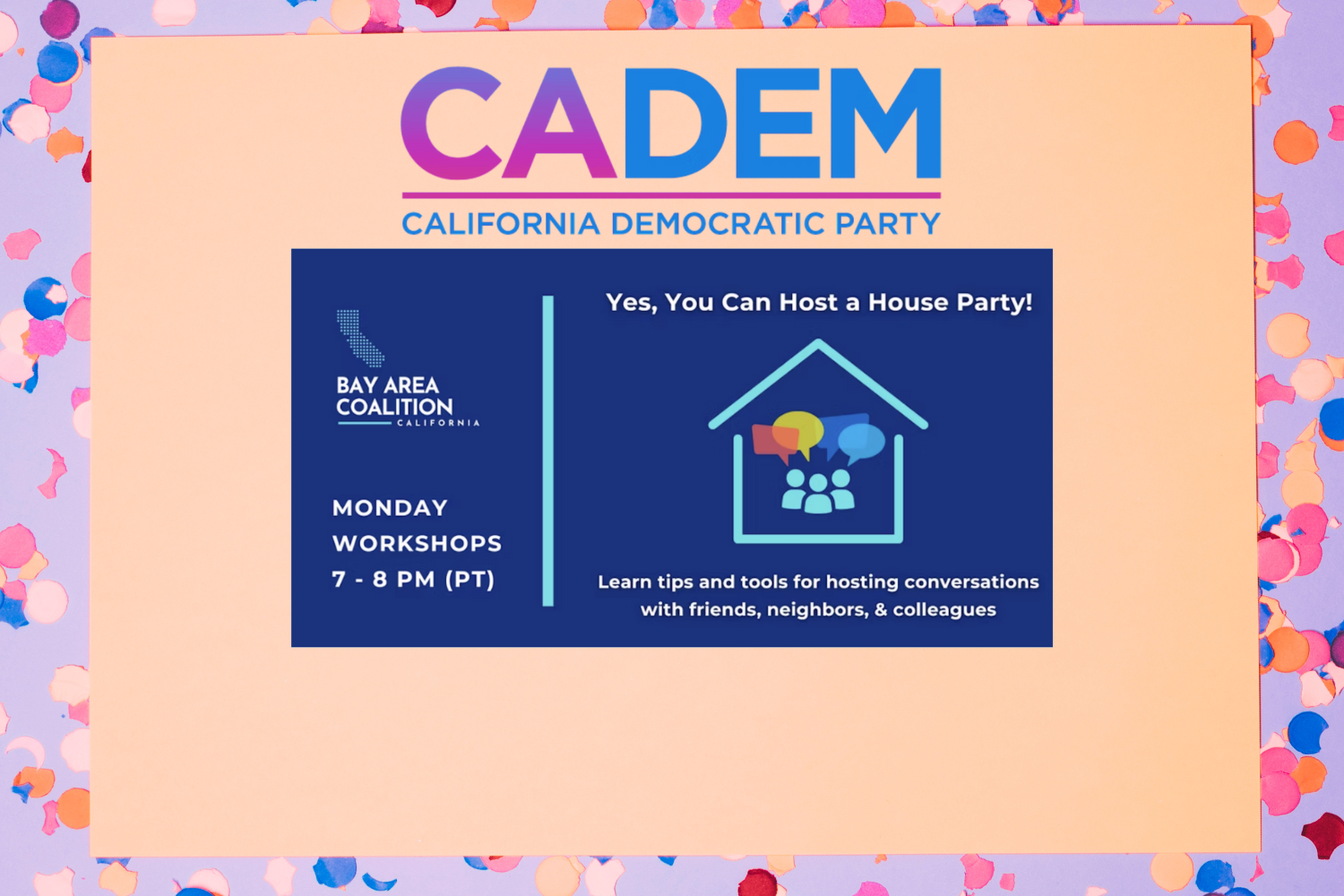 WORKSHOP | Yes, you can host a house party!
