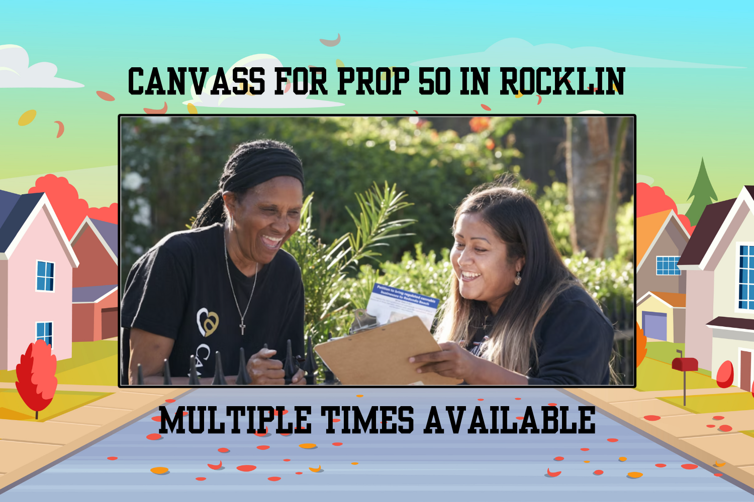 Canvass for Prop 50 in Rocklin